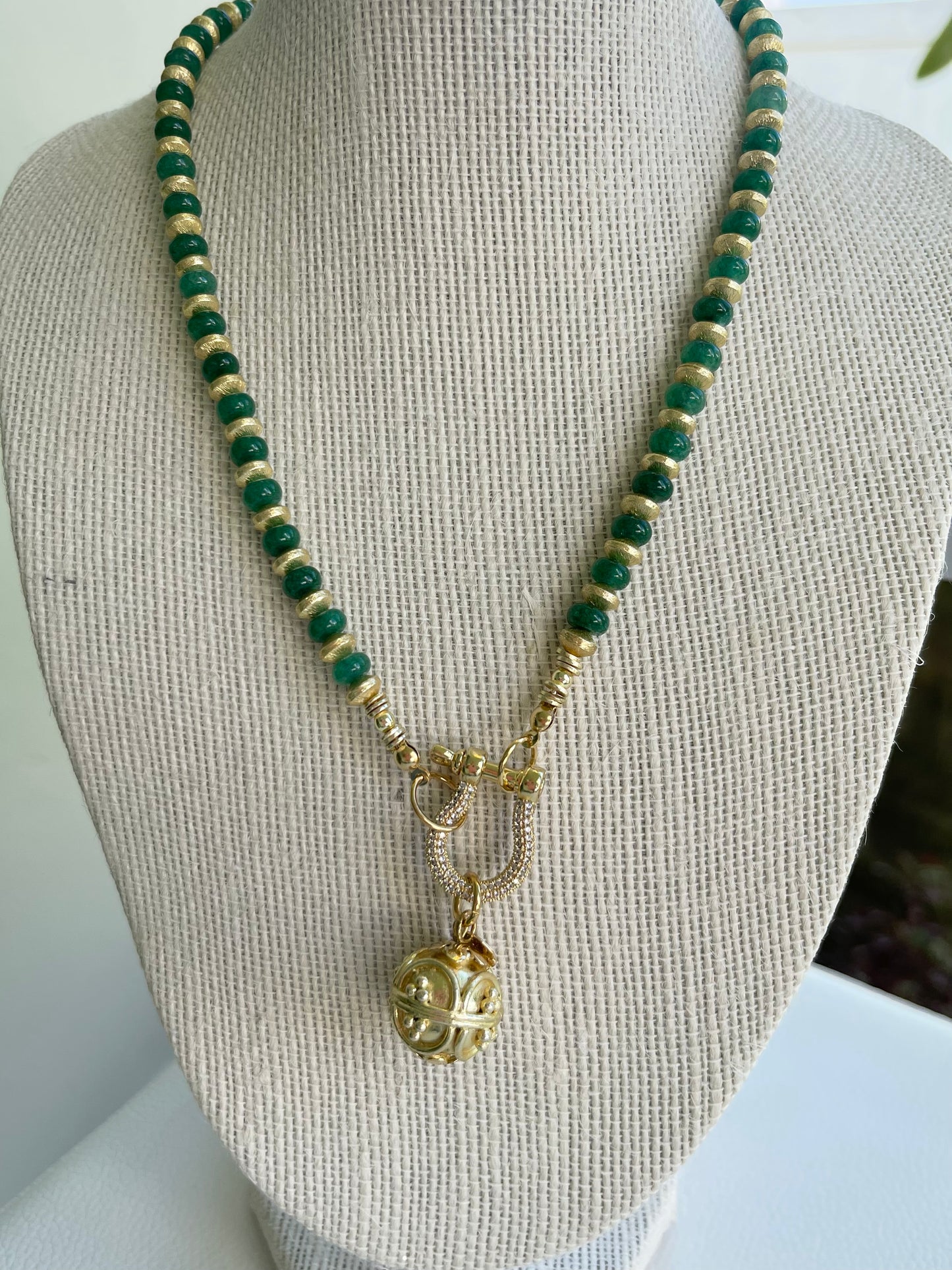 Esmerald Moon Necklace