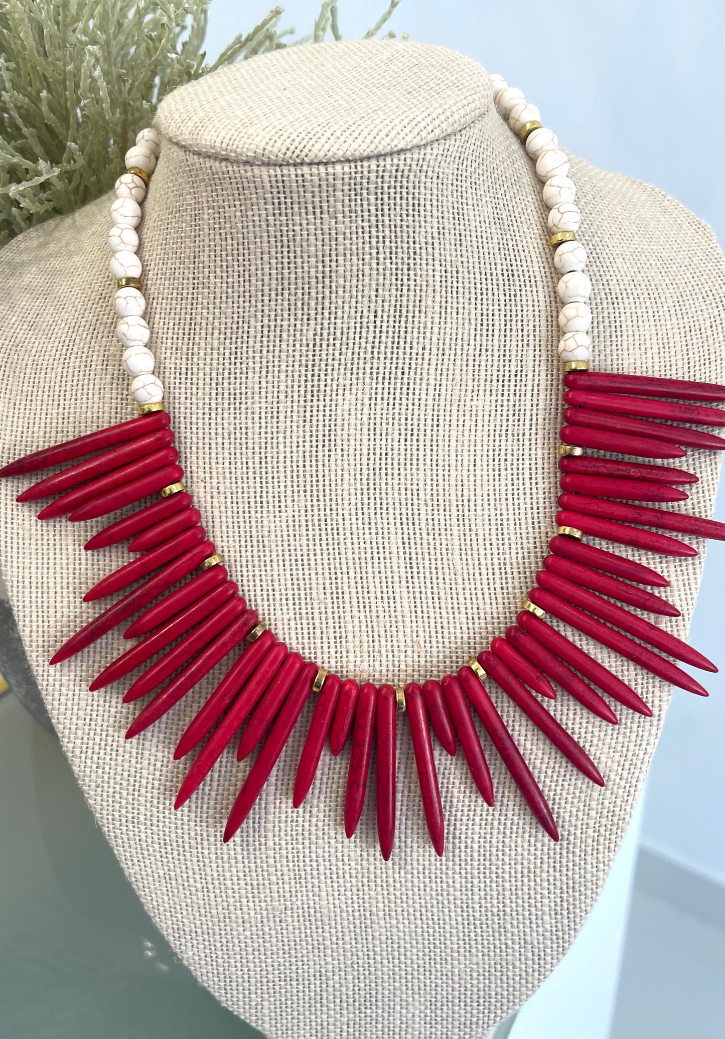 Love Coral Red Necklace