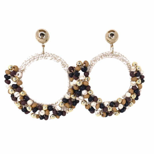 Wood Crochet Earings