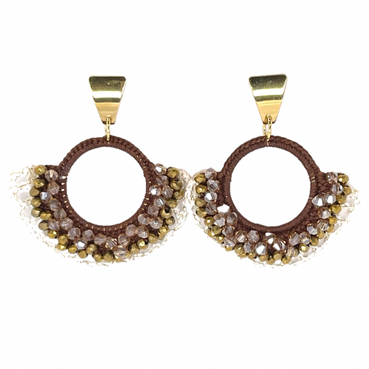Caramel Crochet Earrings