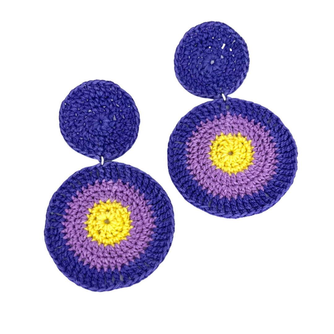 Colorful Crochet Earrings
