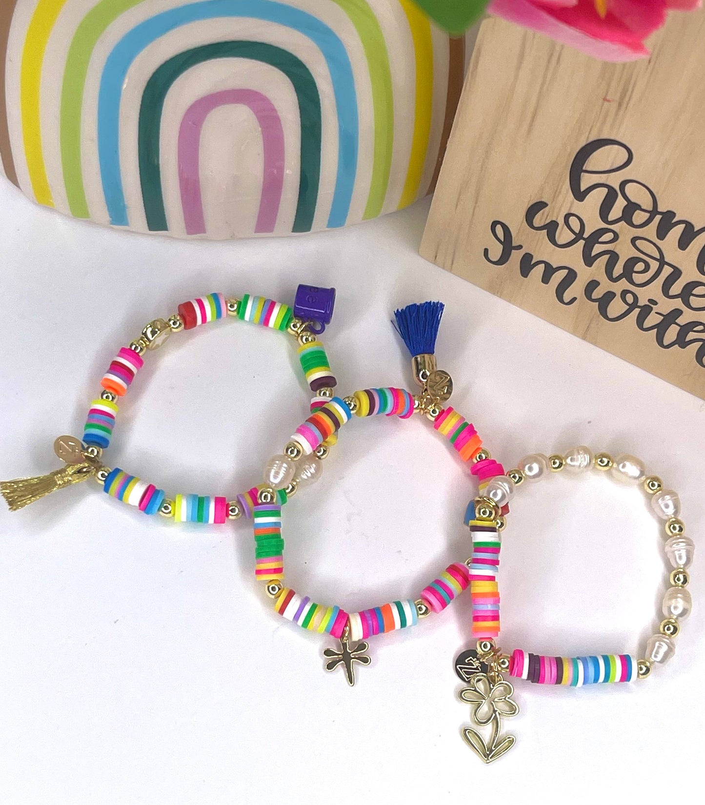 Elastic Heishi Bracelet