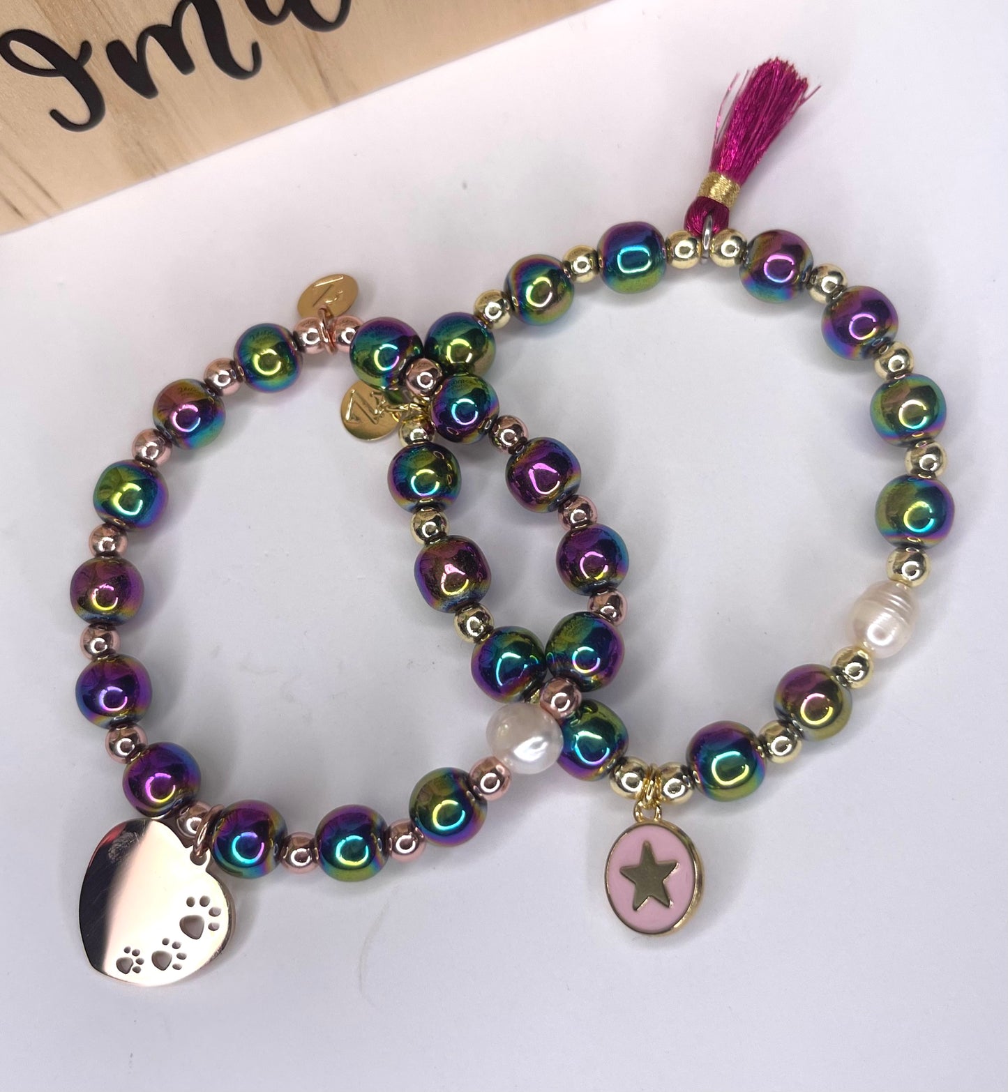 Rainbow Ball Bracelet