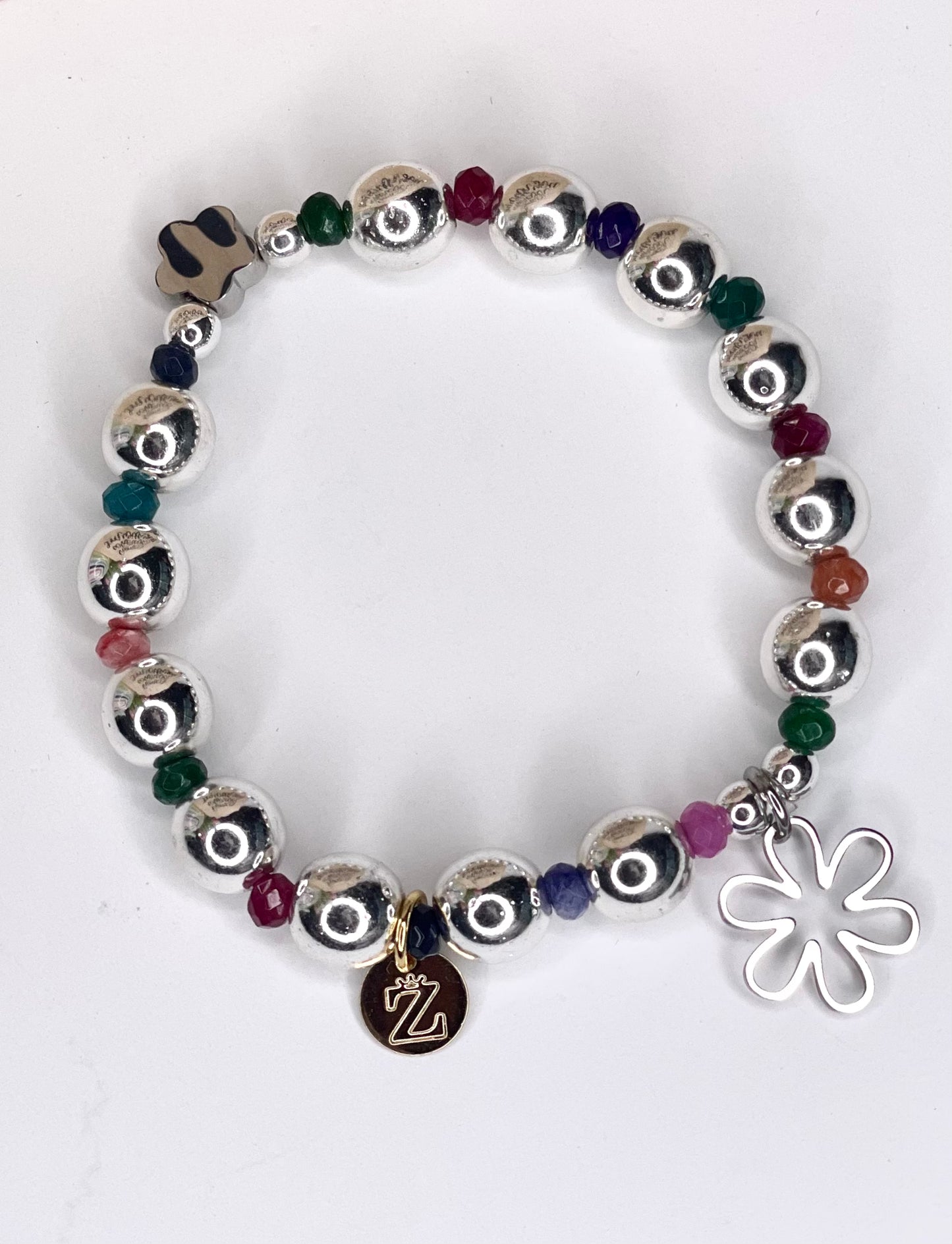 Heishi Metal Ball Bracelet