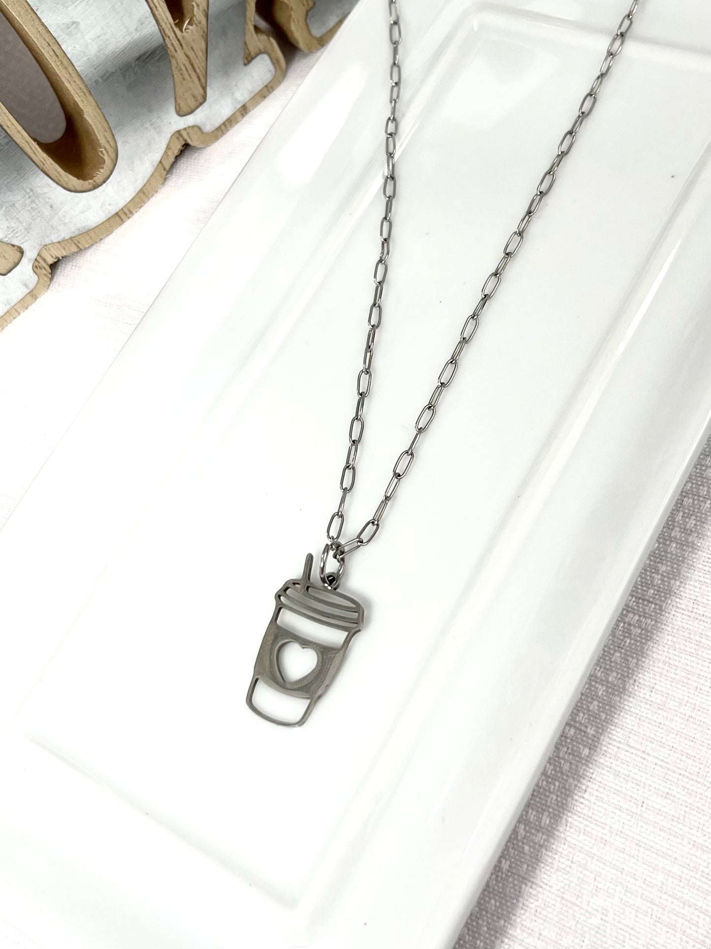 Whole Latte Coffee Necklace lo