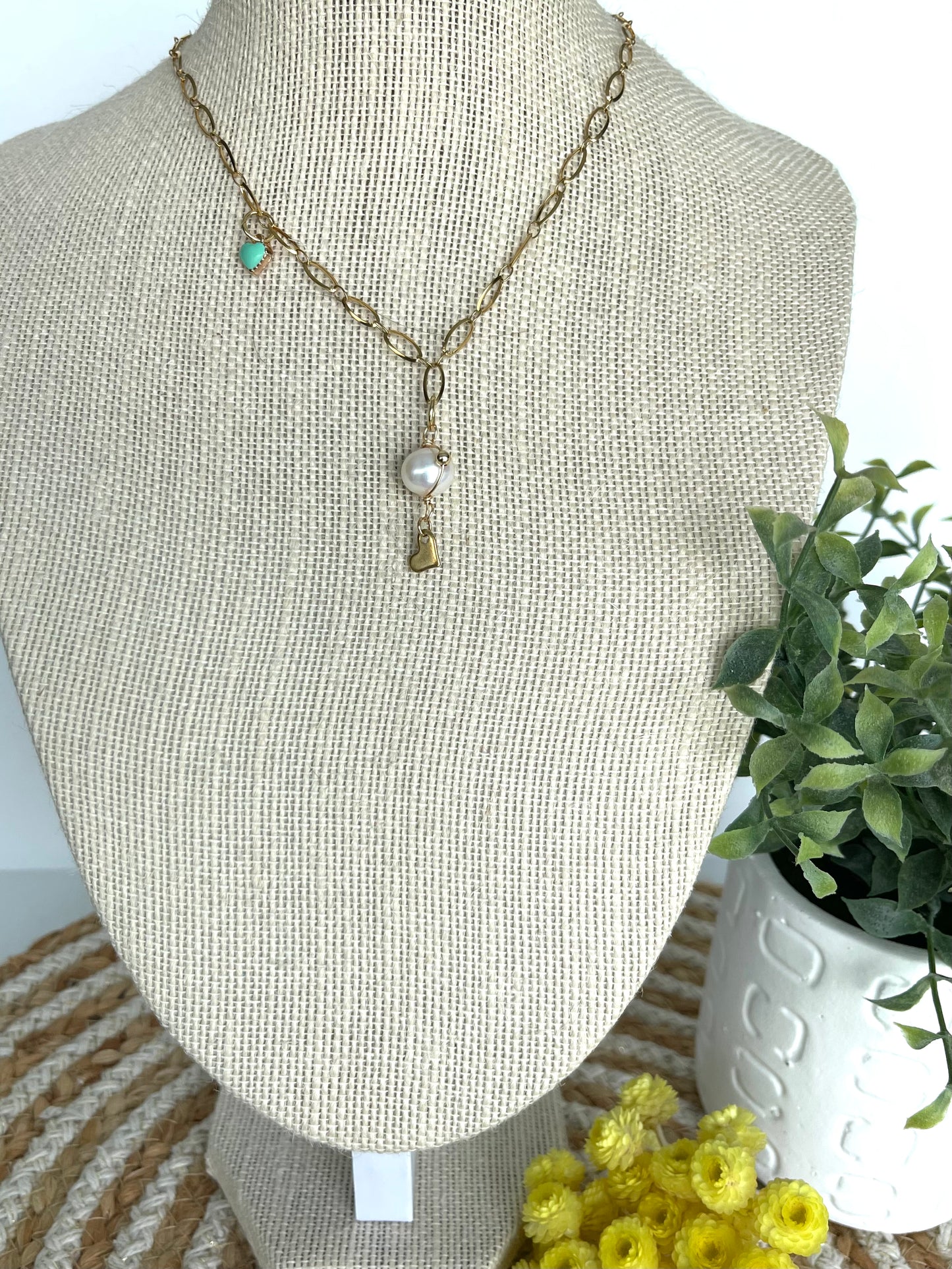 Pearl Heart Necklace