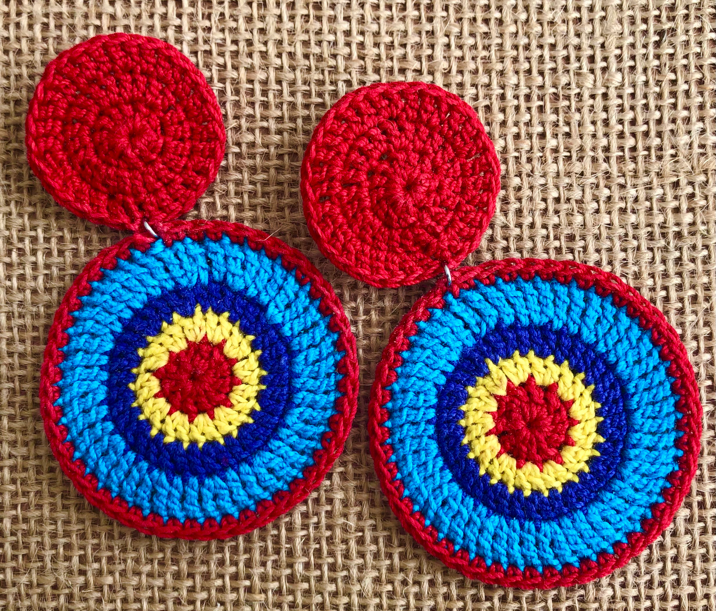 Colorful Crochet Earrings