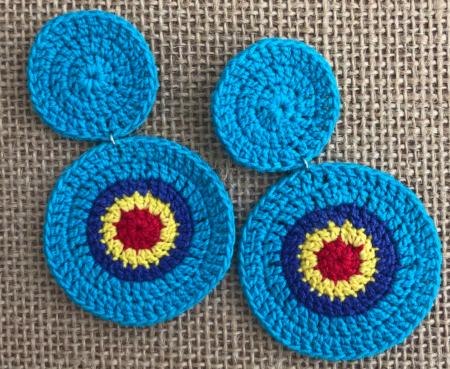 Colorful Crochet Earrings