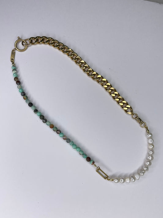 Gold Stone Necklace