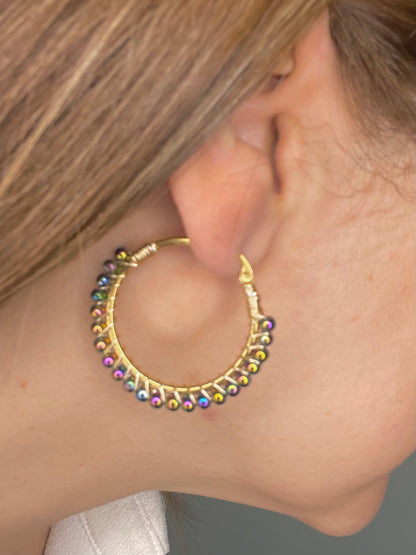 Crystal Dots Earrings