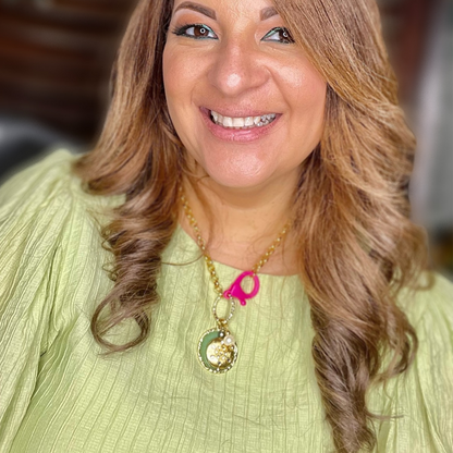 Green Medallion Necklace