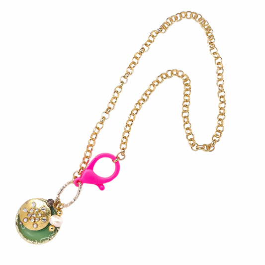 Green Medallion Necklace