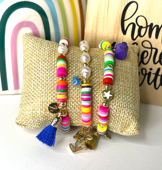 Elastic Heishi Bracelet