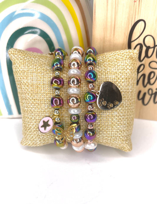Rainbow Ball Bracelet