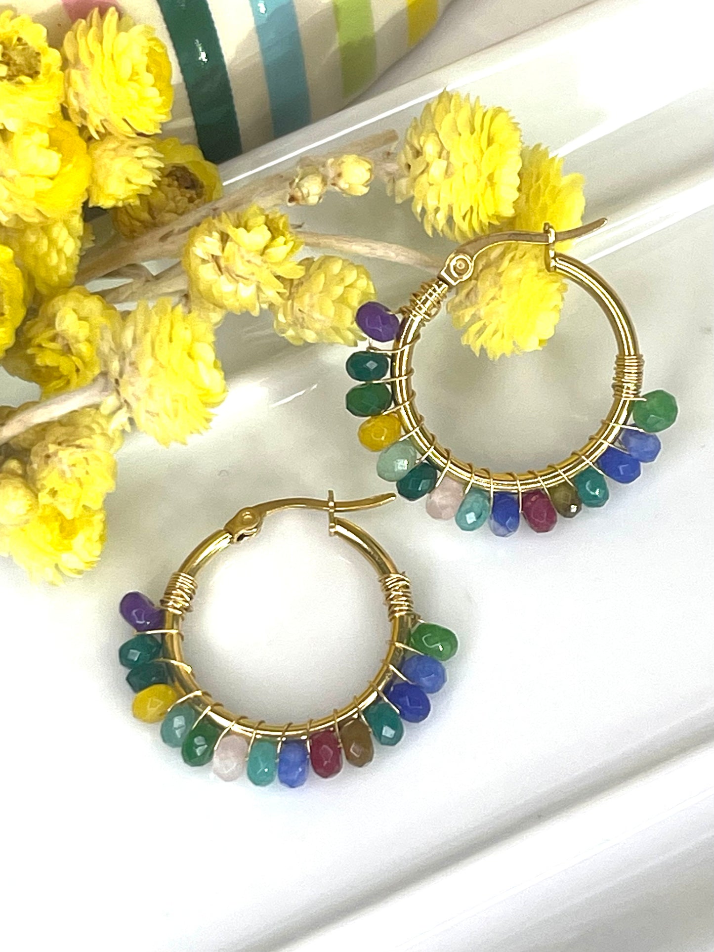 Agate Stone Earings