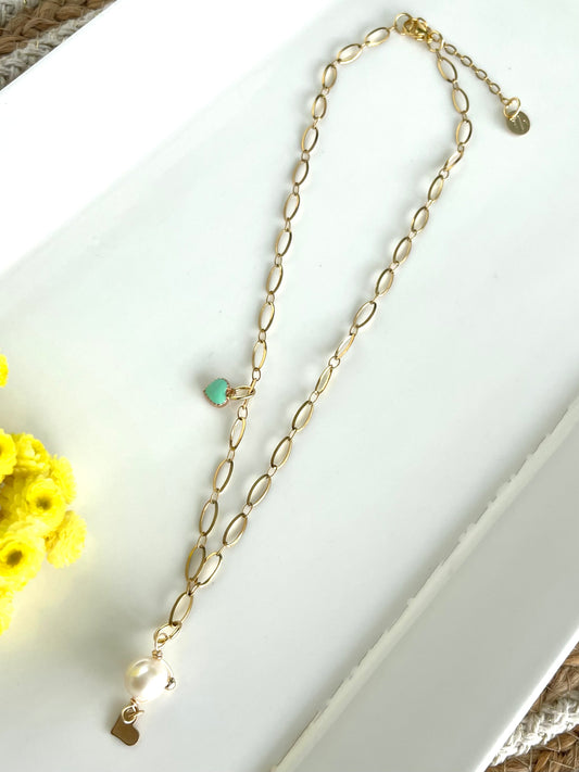 Pearl Heart Necklace
